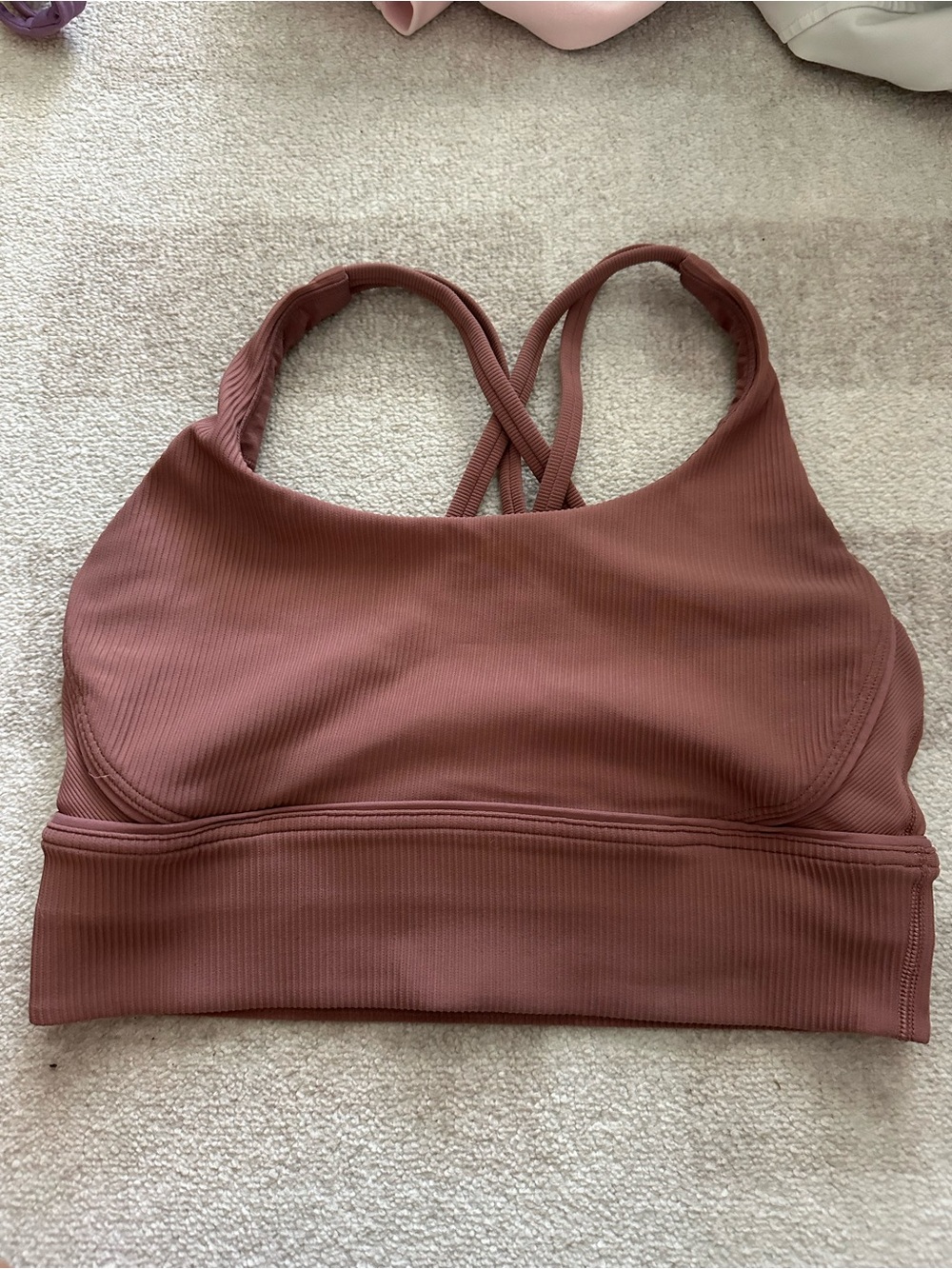 Lululemon ribbed energy bra size 6